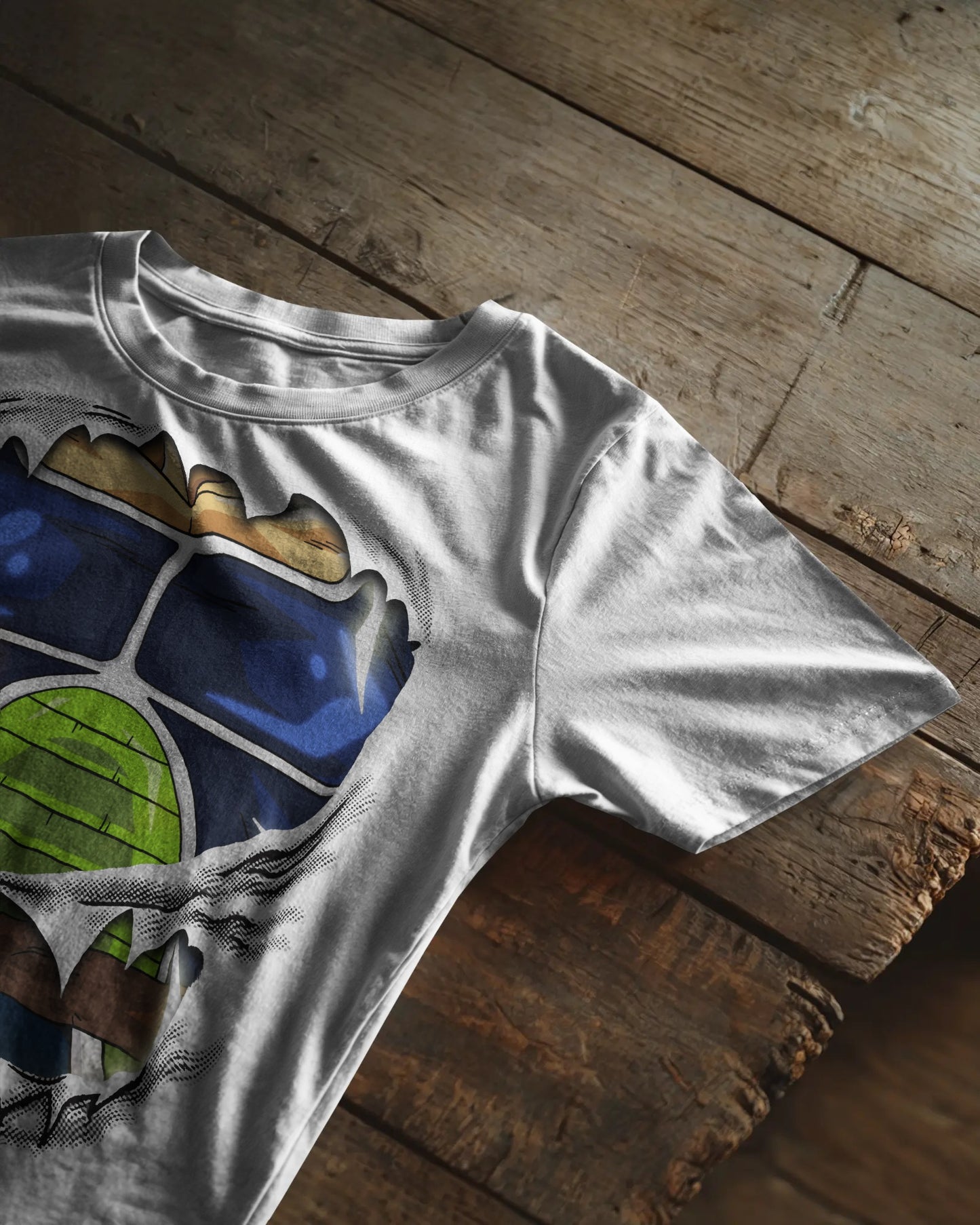 Dragon Ball Z Piccolo Battle Armor 3D Ripped Chest T-Shirt – Anime Graphic Tee (Oversized Fit)