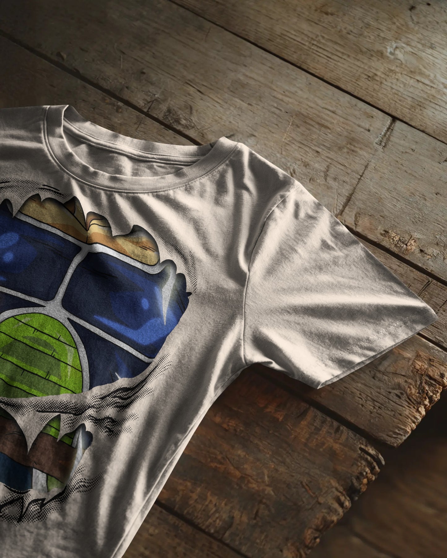 Dragon Ball Z Piccolo Battle Armor 3D Ripped Chest T-Shirt – Anime Graphic Tee (Oversized Fit)