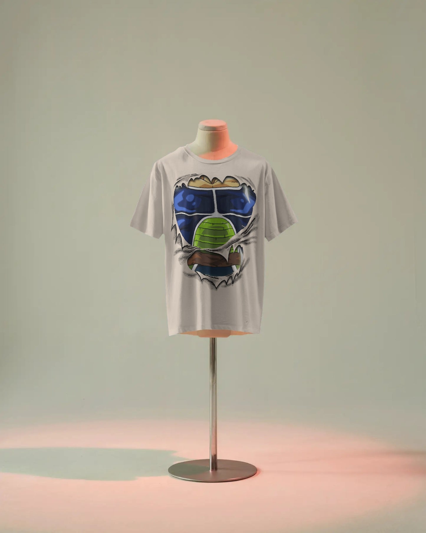 Dragon Ball Z Piccolo Battle Armor 3D Ripped Chest T-Shirt – Anime Graphic Tee (Oversized Fit)